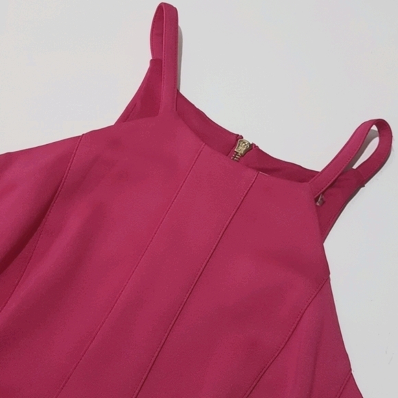 Calvin Klein Hot Pink Fit and Flare Dress - Picture 3 of 4